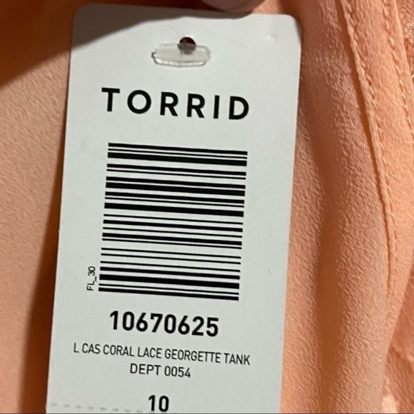 Torrid Georgette Lace Inset Dress, New with Tags - Picture 5 of 6